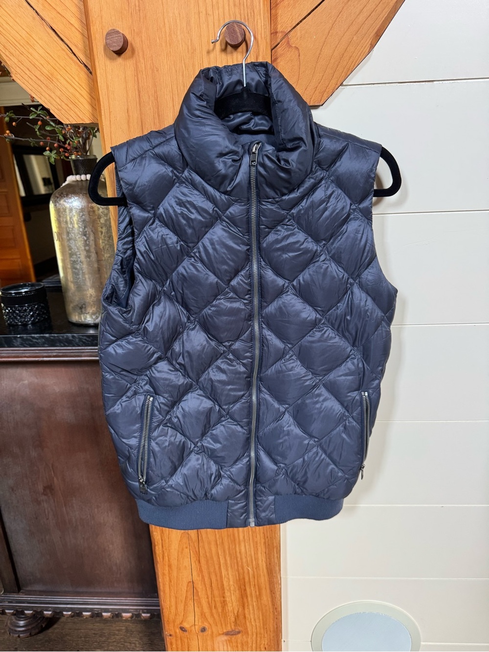 Patagonia Blue Quilted Down Insulated Vest